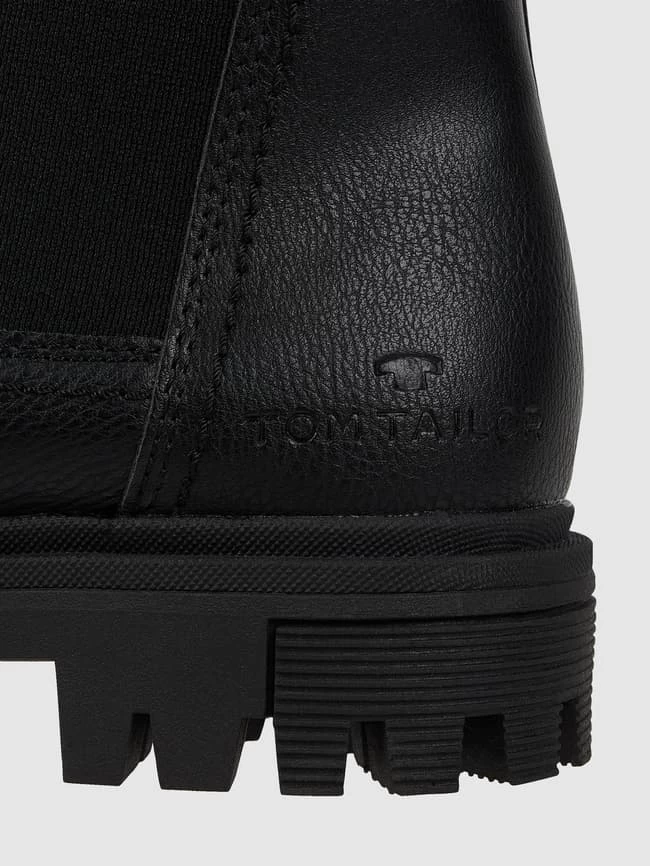 Tom Tailor Boots In Leder-Optik - Schwarz 2 Tom Tailor Boots In Leder-Optik - Schwarz – Bild 2