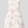 Happy Girls Kleid Mit Floralem Muster - Rosé