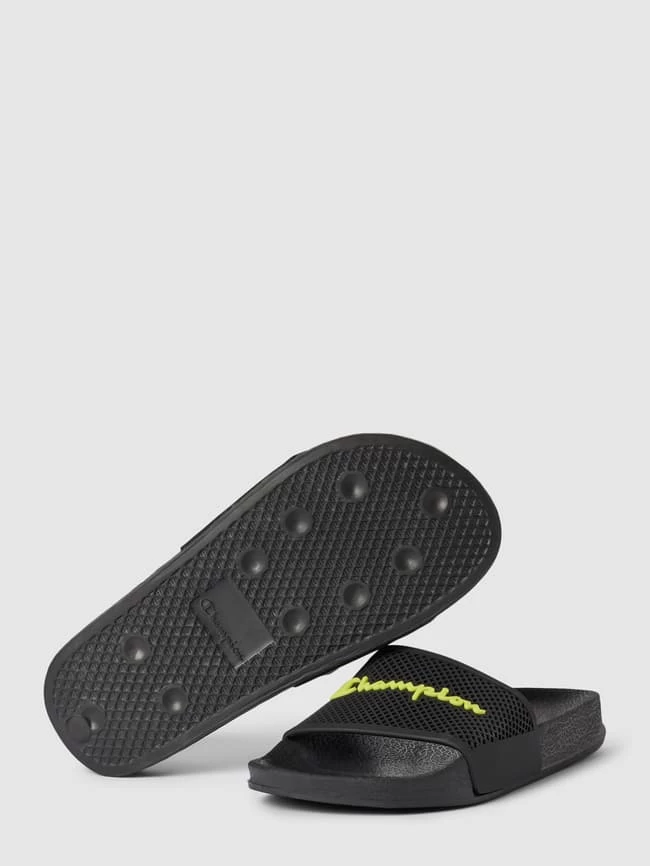 CHAMPION Slides Mit Label-Detail - Schwarz 4 CHAMPION Slides Mit Label-Detail - Schwarz – Bild 4
