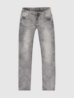 Blue Effect Stone Washed Skinny Fit Jeans - Hellgrau