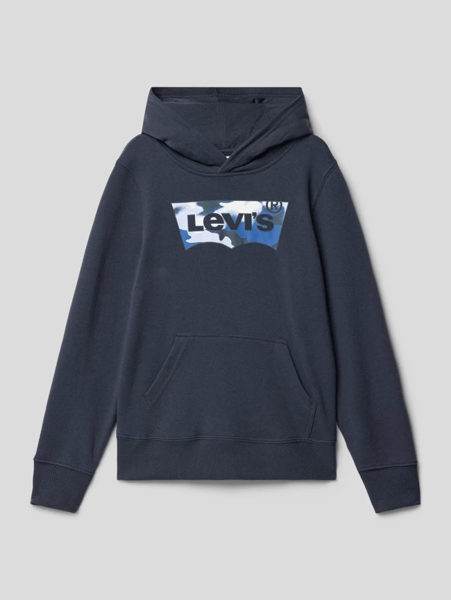 Levi’s® Kids Hoodie Mit Gerippten Abschlüssen - Graphit 1 Levi’s® Kids Hoodie Mit Gerippten Abschlüssen - Graphit