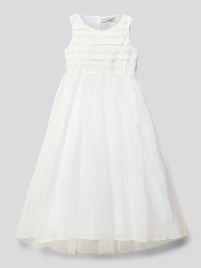 Une Hautre Couture Kommunionskleid Mit Taillenband - Offwhite 1 Une Hautre Couture Kommunionskleid Mit Taillenband - Offwhite
