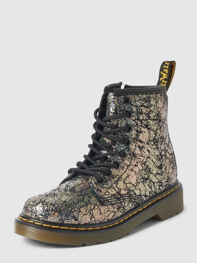 Dr. Martens Schnürboots In Glitzer-Optik - Schwarz 1 Dr. Martens Schnürboots In Glitzer-Optik - Schwarz