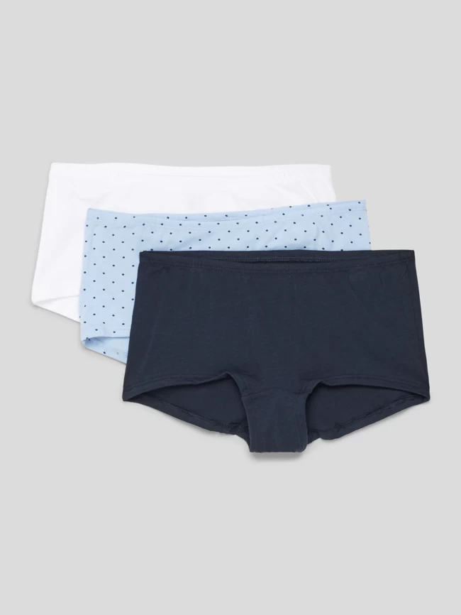 Schiesser Trunks Mit Allover-Muster Im 3er-Pack - Blau 1 Schiesser Trunks Mit Allover-Muster Im 3er-Pack - Blau