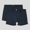 Schiesser Trunks Mit Elastischem Bund Im 2er-Pack Modell 'NOS' - Blau