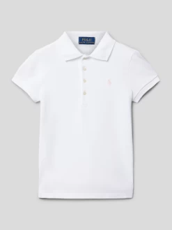 Polo Ralph Lauren Teens Poloshirt Mit Label-Stitching - Weiß