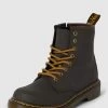 Dr. Martens Boots Aus Leder Modell '1460 J' - Dunkelbraun