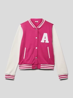 Only College-Jacke Mit Leistentaschen Modell 'ROCKY' - Fuchsia