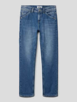 VINGINO Jeans Mit Label-Patch Modell 'PEPPE CARPENTER' - Blau