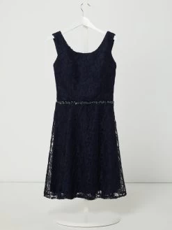 G.O.L. Kleid Aus Spitze Mit Zierperlen - Marineblau