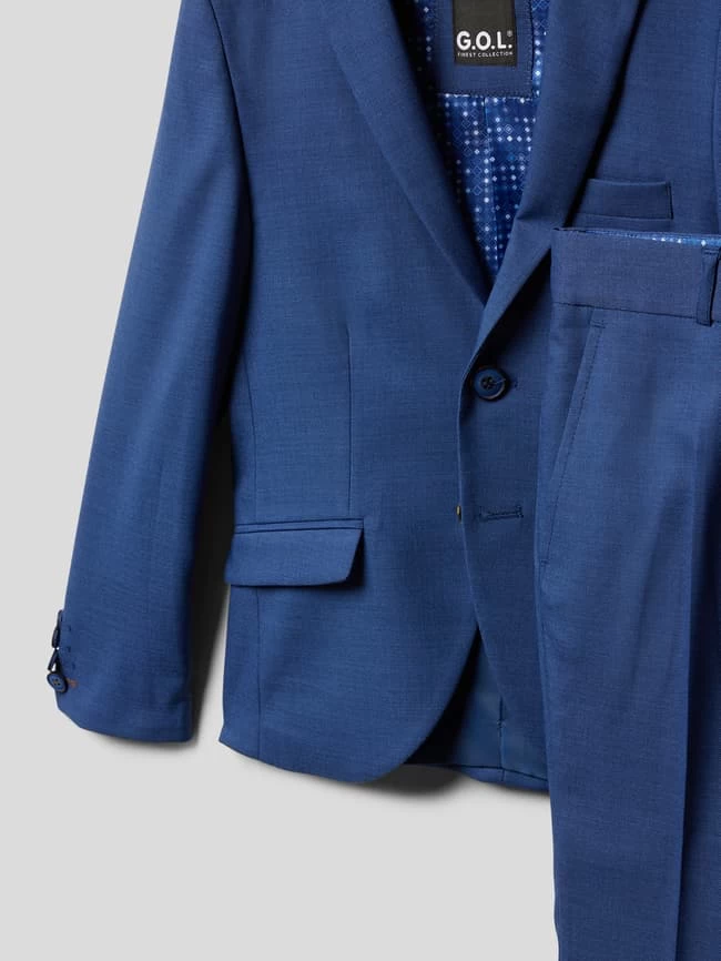 G.O.L. Anzug Mit Feinem Muster - Royalblau 2 G.O.L. Anzug Mit Feinem Muster - Royalblau – Bild 2