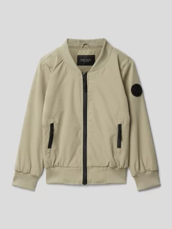 CARS JEANS Bomberjacke Mit Label-Badge - Schilf