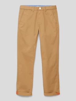 Scotch & Soda Regular Slim Fit Stoffhose Mit Paspeltaschen Am Gesäß - Sand