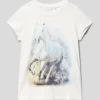 Name It T-Shirt Mit Motiv-Print Modell 'FRO' - Weiß