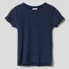 S.Oliver RED LABEL T-Shirt Mit Ripp-Struktur - Marineblau