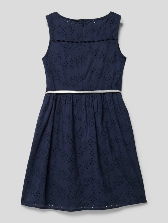 S.Oliver RED LABEL Kleid Mit Lochmuster Modell 'TG' - Marineblau 3 S.Oliver RED LABEL Kleid Mit Lochmuster Modell 'TG' - Marineblau – Bild 3