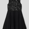 Happy Girls Kleid Mit Paillettenbesatz - Schwarz