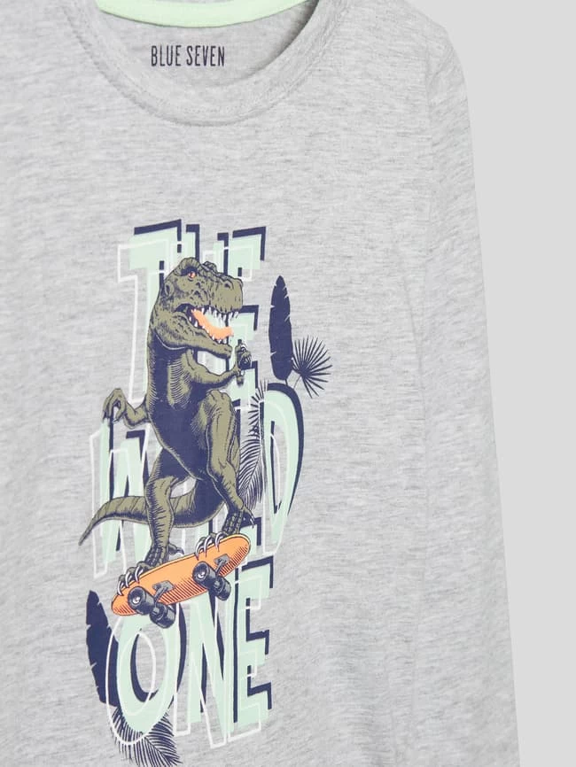 Blue Seven Longsleeve Mit Motiv-Print - Hellgrau 2 Blue Seven Longsleeve Mit Motiv-Print - Hellgrau – Bild 2