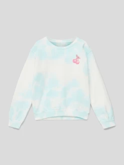 Staccato Sweatshirt Mit Paillettenbesatz - Blau
