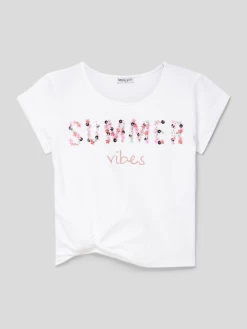 Happy Girls T-Shirt Mit Statement-Print - Weiß