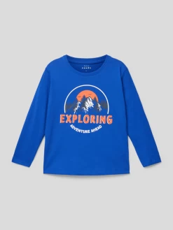 Name It Longsleeve Mit Statement-Print Modell 'VAGNO' - Dunkelblau