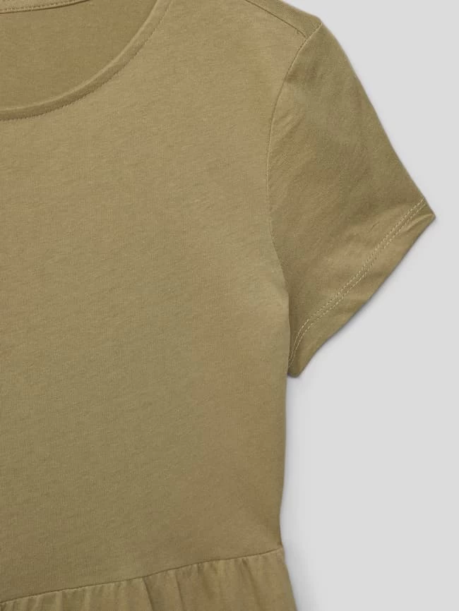 Only Kleid Mit Rundhalsausschnitt Modell 'STELLA' - Olivgrün 2 Only Kleid Mit Rundhalsausschnitt Modell 'STELLA' - Olivgrün – Bild 2