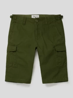 OVS Bermudas Mit Cargotaschen Modell 'CARGO RIB STOP CAMO' - Khaki