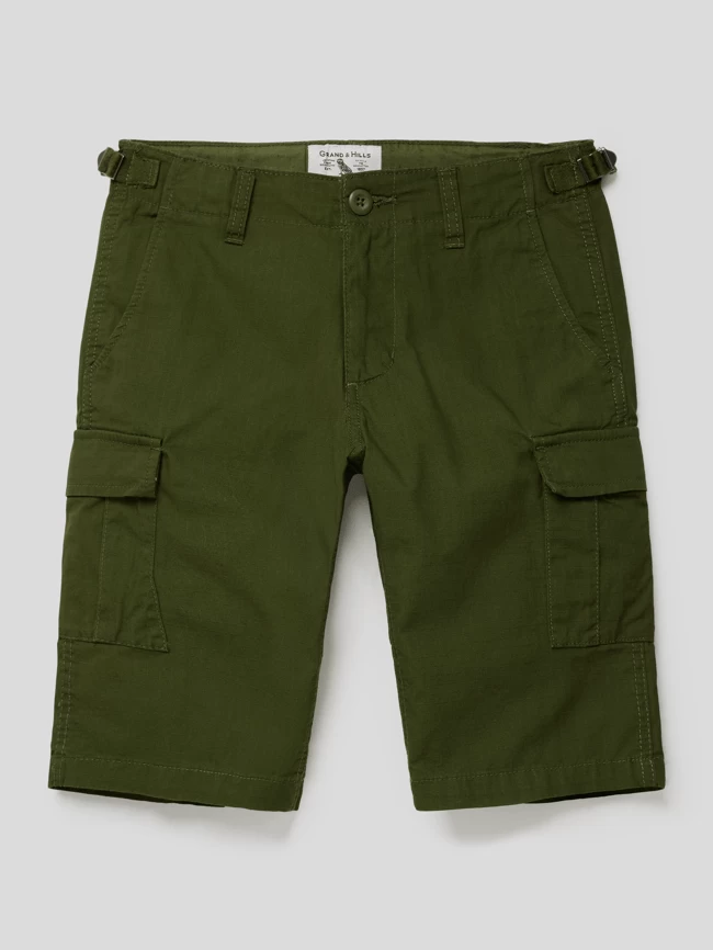 OVS Bermudas Mit Cargotaschen Modell 'CARGO RIB STOP CAMO' - Khaki 1 OVS Bermudas Mit Cargotaschen Modell 'CARGO RIB STOP CAMO' - Khaki