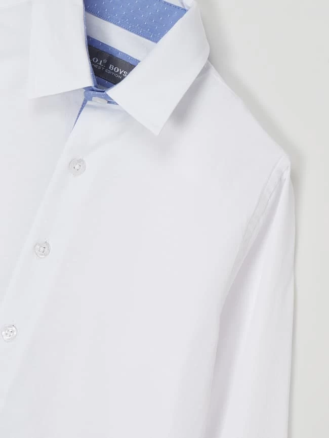 G.O.L. Slim Fit Hemd Aus Baumwollmischung - Weiß 2 G.O.L. Slim Fit Hemd Aus Baumwollmischung - Weiß – Bild 2