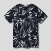 Jack & Jones T-Shirt Mit Label-Detail Modell 'CRAYON' - Marineblau