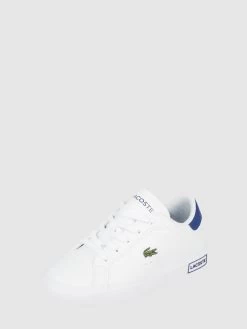 Lacoste Sneaker In Leder-Optik Modell 'Powercourt' - Weiß