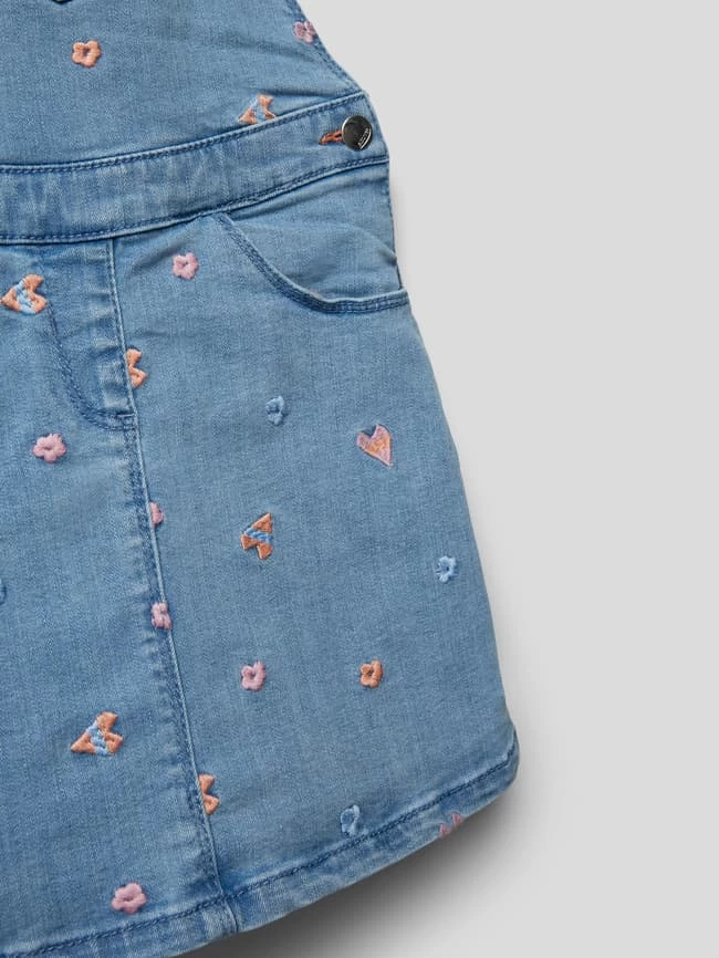 S.Oliver RED LABEL Latzkleid Mit Motiv-Stitching - Blau 2 S.Oliver RED LABEL Latzkleid Mit Motiv-Stitching - Blau – Bild 2