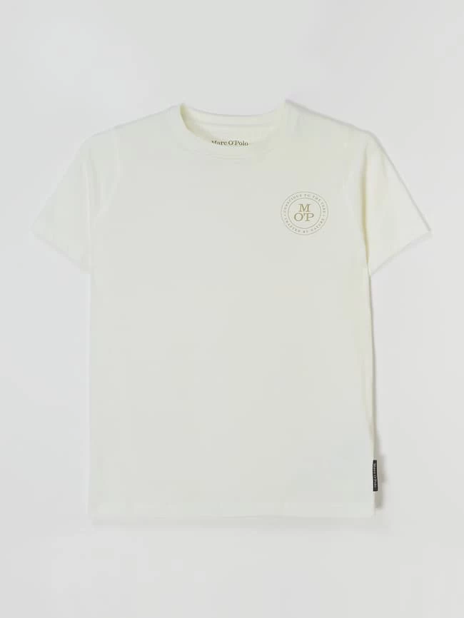 Marc O'Polo T-Shirt Aus Bio-Baumwolle - Ecru 1 Marc O'Polo T-Shirt Aus Bio-Baumwolle - Ecru