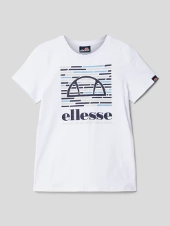 Ellesse T-Shirt Mit Motiv-Print Modell 'Viero' - Weiß