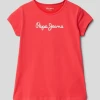 Pepe Jeans T-Shirt Mit Label-Detail Modell 'HANA' - Rot
