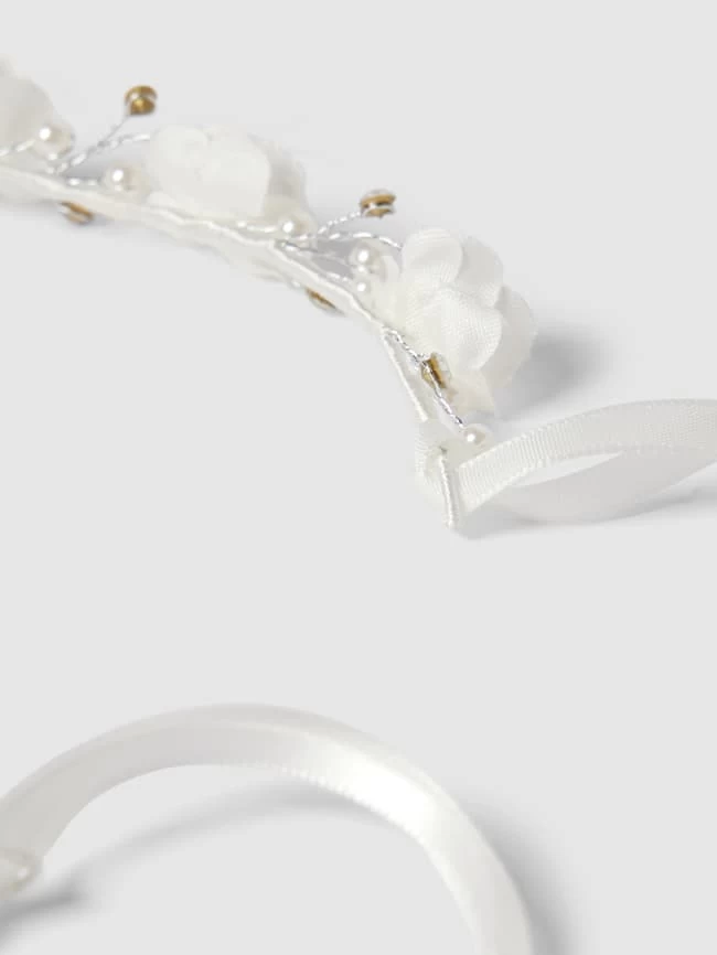 Weise Rundkranz Mit Zierbesatz - Ecru 2 Weise Rundkranz Mit Zierbesatz - Ecru – Bild 2