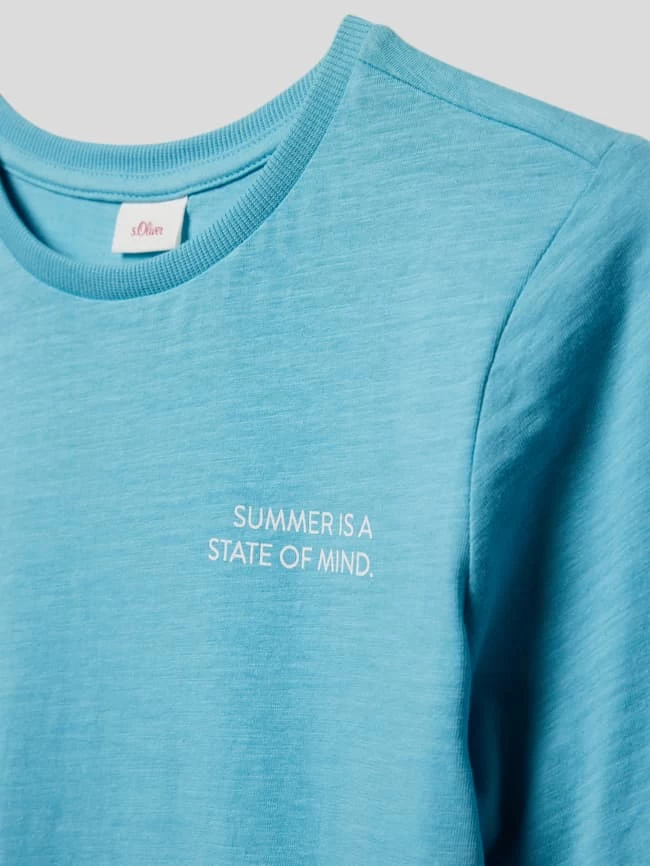 S.Oliver RED LABEL T-Shirt Mit Motiv-Print - Helltürkis 2 S.Oliver RED LABEL T-Shirt Mit Motiv-Print - Helltürkis – Bild 2