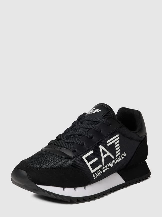 EA7 Emporio Armani Sneaker Mit Label-Prints - Schwarz 1 EA7 Emporio Armani Sneaker Mit Label-Prints - Schwarz