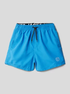 Jack & Jones Badehose Mit Label-Detail Modell 'FIJI' - Royalblau