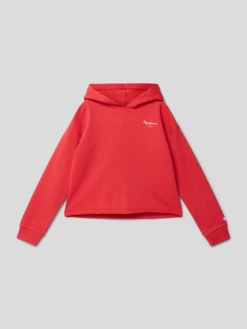 Pepe Jeans Hoodie Mit Label-Print Modell 'ELICIA' - Rot