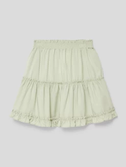 Guess Midirock Mit Smok-Details - Schilf