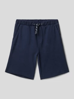 S.Oliver RED LABEL Sweatshorts Mit Französischen Eingrifftaschen - Marineblau