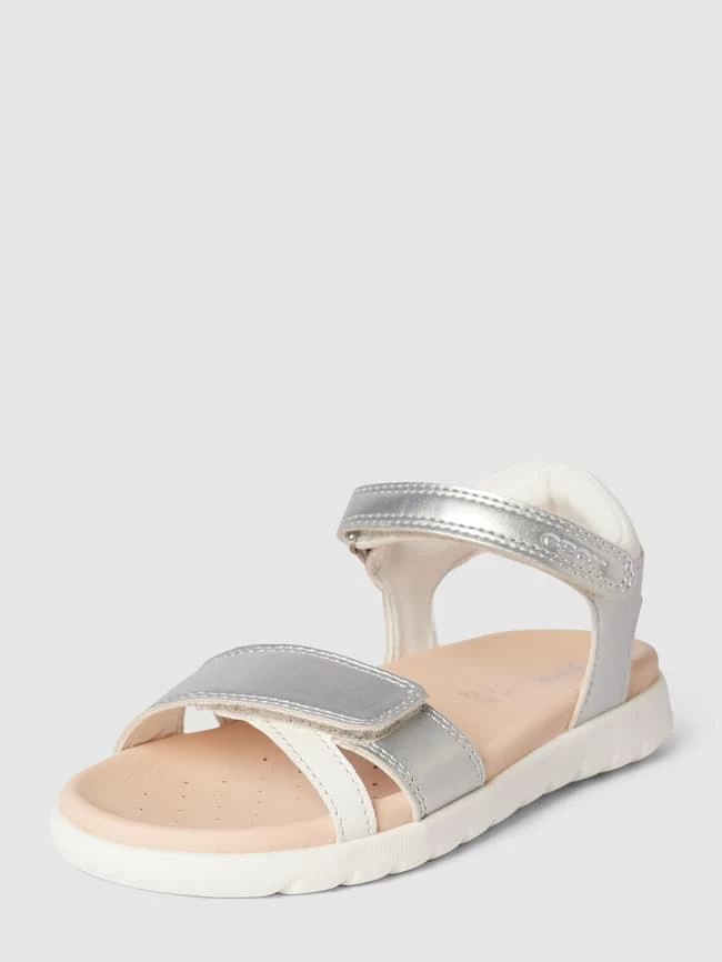 Geox Sandalen Im Metallic-Look Modell 'BOREALIS' - Silber 1 Geox Sandalen Im Metallic-Look Modell 'BOREALIS' - Silber