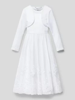 Happy Girls Kommunionskleid Mit Bolero - Weiß
