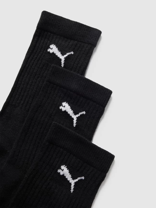 Puma Socken Mit Label-Print Im 3er-Pack Modell 'JUNIOR CREW SOCK 3P' - Schwarz 2 Puma Socken Mit Label-Print Im 3er-Pack Modell 'JUNIOR CREW SOCK 3P' - Schwarz – Bild 2