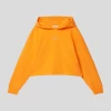Calvin Klein Jeans Hoodie Mit Label-Detail - Orange