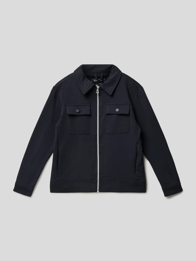 Blue Effect Hemdjacke Mit Reißverschluss - Marineblau 1 Blue Effect Hemdjacke Mit Reißverschluss - Marineblau