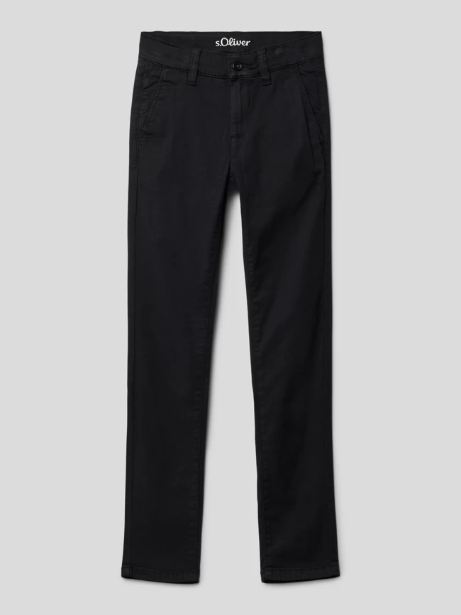 S.Oliver RED LABEL Hose Mit Französischen Eingrifftaschen - Schwarz 1 S.Oliver RED LABEL Hose Mit Französischen Eingrifftaschen - Schwarz