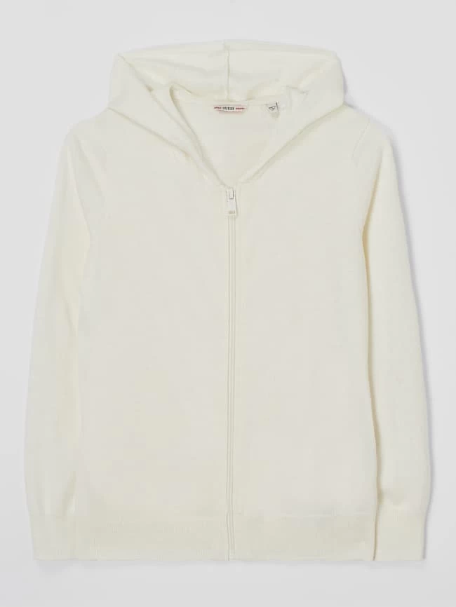Guess Strickjacke Aus Modalmischung - Offwhite 1 Guess Strickjacke Aus Modalmischung - Offwhite