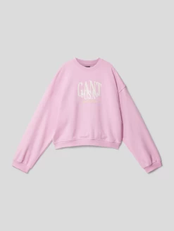 Gant Sweatshirt Mit Label-Print - Rosa